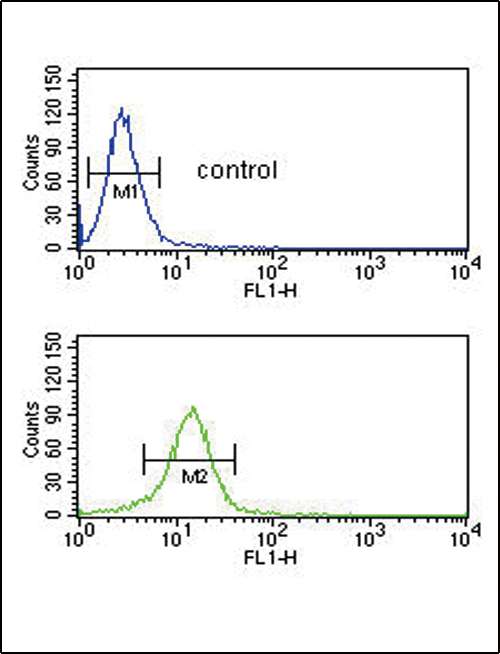 Anti-COL5A2 antibody, N-term used in Flow cytometry/FACS. GTX81507