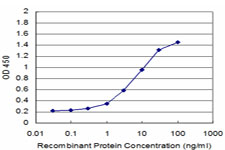 Detection limit for recombinant GST tagged CDS2 is approximately 0.3ng/ml as a capture antibody.