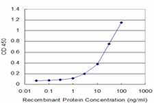 Detection limit for recombinant GST tagged PLEKHM1 is approximately 1ng/ml as a capture antibody.