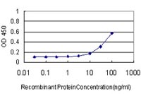 sELISA: Detection limit for recombinant proprietary tagged MNK1 is approximately 3ng/ml as a capture antibody (ab117545).