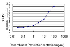 Detection limit for recombinant tagged RICTOR is approximately 0.03ng/ml as a capture antibody.
