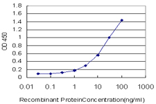 Detection limit for recombinant tagged TSC22 domain family, member 4 is approximately 0.3ng/ml as a capture antibody.