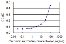 Detection limit for recombinant GST tagged CASQ1 is 1 ng/ml as a capture antibody.