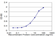 Detection limit for recombinant GST tagged ADH4 is approximately 0.3 ng/ml as a capture antibody.