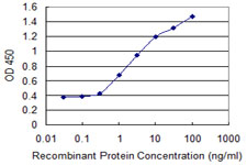 Detection limit for recombinant GST tagged AP2B1 is 0.1 ng/ml as a capture antibody.