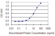 Detection limit for recombinant GST tagged DLST is 0.3 ng/ml as a capture antibody.
