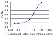 Detection limit for recombinant GST tagged DPYSL5 is 0.3 ng/ml as a capture antibody.