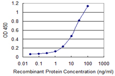 Detection limit for recombinant GST tagged EIF3H is 0.3 ng/ml as a capture antibody.