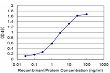 Detection limit for recombinant GST tagged CHML is approximately 0.1 ng/ml as a capture antibody.