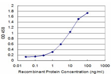 Detection limit for recombinant GST tagged COPB is approximately 0.3 ng/ml as a capture antibody.