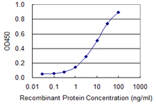 Detection limit for recombinant GST tagged GH2 is 0.3 ng/ml as a capture antibody.