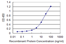 Detection limit for recombinant GST tagged GNA14 is 0.3 ng/ml as a capture antibody.
