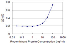 Detection limit for recombinant GST tagged CSNK1G2 is 3 ng/ml as a capture antibody.