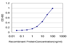 Detection limit for recombinant GST tagged CTNS is approximately 0.3 ng/ml as a capture antibody.
