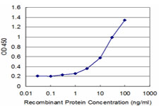 Detection limit for recombinant GST tagged CYP7B1 is approximately 0.3 ng/ml as a capture antibody.