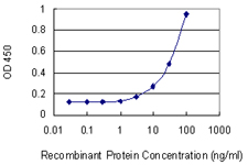 Detection limit for recombinant GST tagged DDOST is 1 ng/ml as a capture antibody.