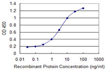 Detection limit for recombinant GST tagged IL24 is 0.1 ng/ml as a capture antibody.
