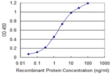 Detection limit for recombinant GST tagged MARS is 0.03 ng/ml as a capture antibody.
