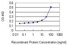 Detection limit for recombinant GST tagged GZMA is 3 ng/ml as a capture antibody.