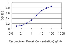 Detection limit for recombinant GST tagged HAMP is approximately 0.03 ng/ml as a capture antibody.