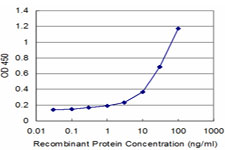 Detection limit for recombinant GST tagged STCH is approximately 1 ng/ml as a capture antibody.