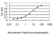 Detection limit for recombinant GST tagged MEIS2 is approximately 0.03 ng/ml as a capture antibody.