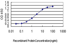 Detection limit for recombinant GST tagged PAFAH1B1 is approximately 0.03 ng/ml as a capture antibody.