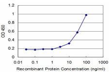 Detection limit for recombinant GST tagged PFKFB3 is approximately 3 ng/ml as a capture antibody.