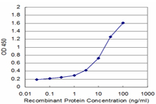 Detection limit for recombinant GST tagged PIGQ is approximately 0.1 ng/ml as a capture antibody.