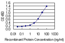 Detection limit for recombinant GST tagged PLS3 is 0.1 ng/ml as a capture antibody.
