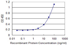 Detection limit for recombinant GST tagged PNPLA6 is 1 ng/ml as a capture antibody.