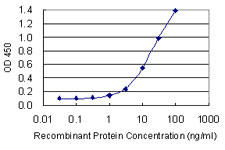 Detection limit for recombinant GST tagged POLR2F is 0.3 ng/ml as a capture antibody.