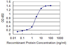 Detection limit for recombinant GST tagged MMP26 is 0.03 ng/ml as a capture antibody.