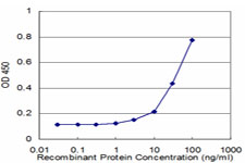 Detection limit for recombinant GST tagged S100P is approximately 3 ng/ml as a capture antibody.