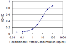 Detection limit for recombinant GST tagged SCP2 is 0.3 ng/ml as a capture antibody.