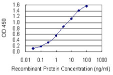 Detection limit for recombinant GST tagged SGTA is 0.03 ng/ml as a capture antibody.