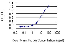 Detection limit for recombinant GST tagged SLC22A4 is 0.3 ng/ml as a capture antibody.