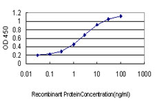 Detection limit for recombinant GST tagged SNX1 is approximately 0.03 ng/ml as a capture antibody.