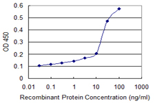 Detection limit for recombinant GST tagged SRM is 1 ng/ml as a capture antibody.