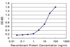 Detection limit for recombinant GST tagged SFRS6 is approximately 0.3 ng/ml as a capture antibody.