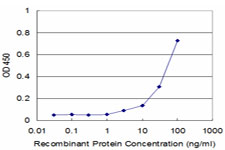 Detection limit for recombinant GST tagged RHEB is approximately 3 ng/ml as a capture antibody.