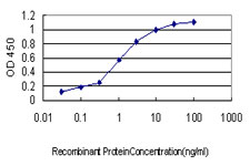 Detection limit for recombinant GST tagged PSMB2 is approximately 0.03 ng/ml as a capture antibody.
