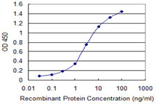 Detection limit for recombinant GST tagged ZNF239 is 0.03 ng/ml as a capture antibody.