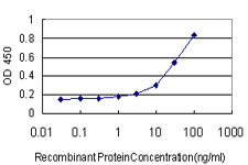 Detection limit for recombinant GST tagged ABHD5 is approximately 1 ng/ml as a capture antibody.