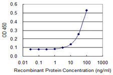 Detection limit for recombinant GST tagged ELA1 is 3 ng/ml as a capture antibody.