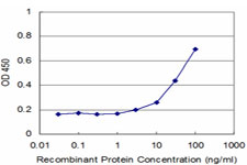 Detection limit for recombinant GST tagged TPM2 is approximately 3 ng/ml as a capture antibody.