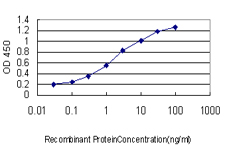 Detection limit for recombinant GST tagged TPR is approximately 0.1 ng/ml as a capture antibody.