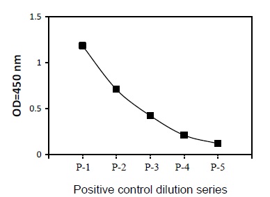 HeLa cells were treated with BMP2. Solubilize cells at 4 x 10^7 cells/ml in Cell Lysate Buffer. Serial dilutions of lysates were analyzed in this ELISA. Please see step 3 of Part VI Reagent Preparation for detail.