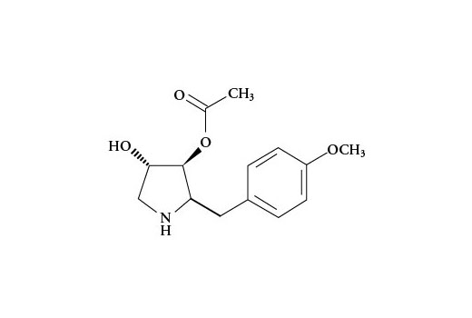 Chemical structure of anisomycin.