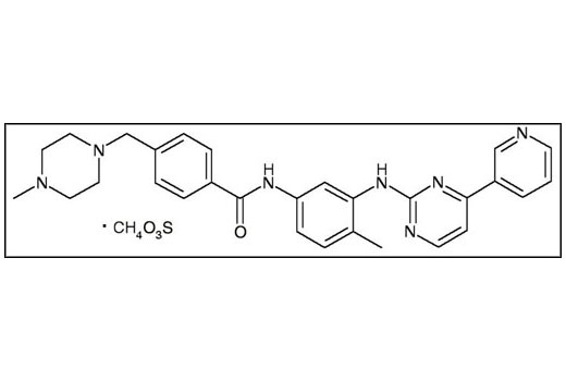 Chemical structure of imatinib.